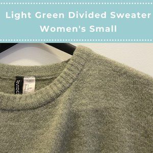 Light Green Divided Sweater - Small
